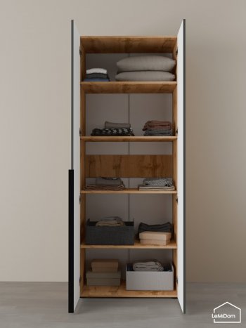 Шкаф Linnea MHR-2-2 2050х800х510 (ДВ-М 11.1.25) в Артёмовском - artyomovskij.mebel-e96.ru