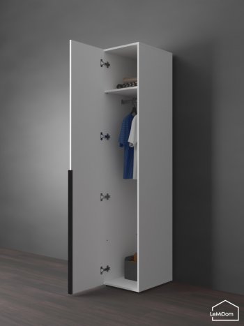 Шкаф Linnea MHR-1 2050х400х510 (Белый-М 11.1.1) в Артёмовском - artyomovskij.mebel-e96.ru