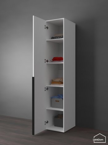 Шкаф Linnea MHR-1-2 2050х400х510 (Белый-М 11.1.2) в Артёмовском - artyomovskij.mebel-e96.ru