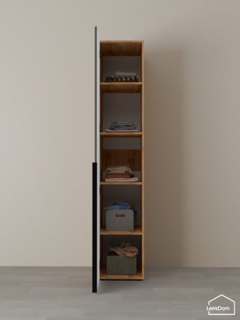 Шкаф Linnea MHR-1-2 2050х400х510 (ДВ-М 11.1.25) в Артёмовском - artyomovskij.mebel-e96.ru