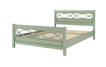 Кровать из массива Лоренса Зеленый самшит (БМ) в Артёмовском - artyomovskij.mebel-e96.ru