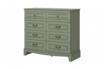Комод 8 ящиков Лорето, зеленый самшит (БМ) в Артёмовском - artyomovskij.mebel-e96.ru