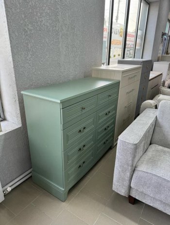 Комод 8 ящиков Лорето, зеленый самшит (БМ) в Артёмовском - artyomovskij.mebel-e96.ru