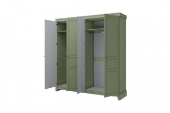 Шкаф 2000 мм распашной ШР-4 Лорето, зеленый самшит (БМ) в Артёмовском - artyomovskij.mebel-e96.ru