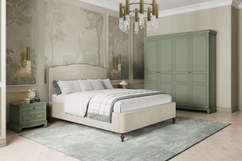 Спальный гарнитур Лорето, модульный, зеленый самшит (БМ) в Артёмовском - artyomovskij.mebel-e96.ru