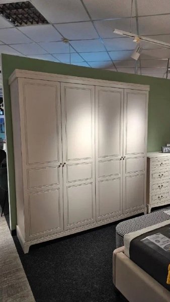 Шкаф 2000 мм распашной ШР-4 Лорето, льняной (БМ) в Артёмовском - artyomovskij.mebel-e96.ru