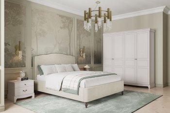 Спальный гарнитур Лорето, модульный, льняной (БМ) в Артёмовском - artyomovskij.mebel-e96.ru
