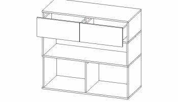 Стенка луксор (АстридМ) в Артёмовском - artyomovskij.mebel-e96.ru