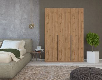 Шкаф распашной 2000 мм  М6-4.2 Б+П+Б 200 (М6) в Артёмовском - artyomovskij.mebel-e96.ru