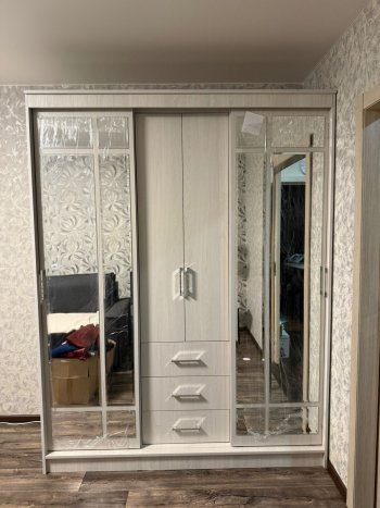 Шкаф-купе Маэстро 1700 мм (Ясень белый) (БТС) в Артёмовском - artyomovskij.mebel-e96.ru