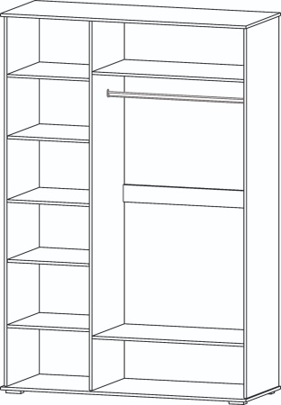 Шкаф 1500 мм 3х створчатый Марракеш (Лин) в Артёмовском - artyomovskij.mebel-e96.ru