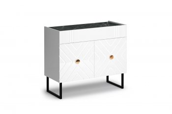 Спальный гарнитур Марсель модульный белый (Кураж) в Артёмовском - artyomovskij.mebel-e96.ru