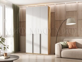 Шкаф 1200 мм Марвэл крафт/белый (Миф) в Артёмовском - artyomovskij.mebel-e96.ru