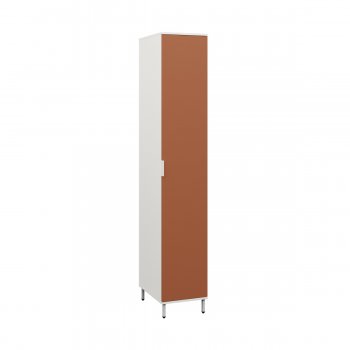 Шкаф-пенал 400 мм Марвэл 16.136.01 бел. (Моби) в Артёмовском - artyomovskij.mebel-e96.ru