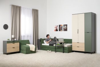 Набор детской мебели Марвэл модульный, сер. (Моби) в Артёмовском - artyomovskij.mebel-e96.ru