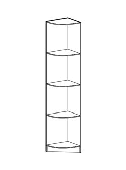 МАШЕНЬКА ПУ 201 угловой скос (0,38х2,02х0,38) в Артёмовском - artyomovskij.mebel-e96.ru | фото