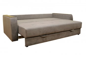 Диван Милан 3, НПБ, ткань Монако 06 (серый) (Хит Диван) в Артёмовском - artyomovskij.mebel-e96.ru