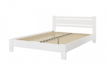 Кровать из массива Милс белый античный (БМ) в Артёмовском - artyomovskij.mebel-e96.ru