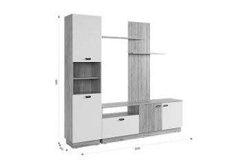 Стенка Моди К1 (Мебельсон) в Артёмовском - artyomovskij.mebel-e96.ru