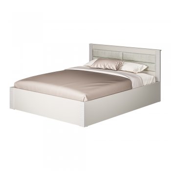Кровать двуспальная Монако КР-16 кашемир (БТС) в Артёмовском - artyomovskij.mebel-e96.ru