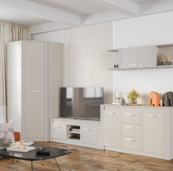 Стенка Монако Кашемир комп.2 (модульная) (БТС) в Артёмовском - artyomovskij.mebel-e96.ru