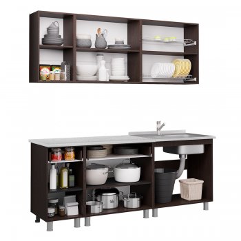 Кухонный гарнитур Монтана 2000 мм (БТС) в Артёмовском - artyomovskij.mebel-e96.ru