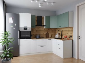 Угловой кухонный гарнитур Муссон 2400*1600 мм Sanvut в Артёмовском - artyomovskij.mebel-e96.ru