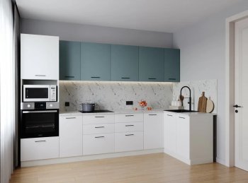 Угловой кухонный гарнитур Ниагара 3200*1400 мм МДФ/ЛДСП Sanvut в Артёмовском - artyomovskij.mebel-e96.ru