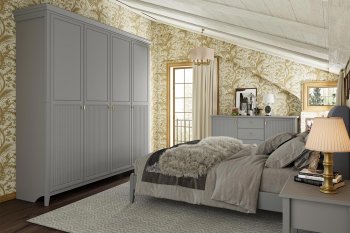 Спальный гарнитур Никеа модульный антрацит (БМ) в Артёмовском - artyomovskij.mebel-e96.ru