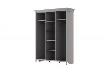 Шкаф распашной 1600 мм ШР-3 Никеа антрацит (БМ) в Артёмовском - artyomovskij.mebel-e96.ru