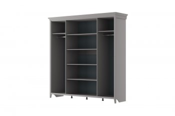 Шкаф распашной 2160 мм ШР-4 Никеа антрацит (БМ) в Артёмовском - artyomovskij.mebel-e96.ru