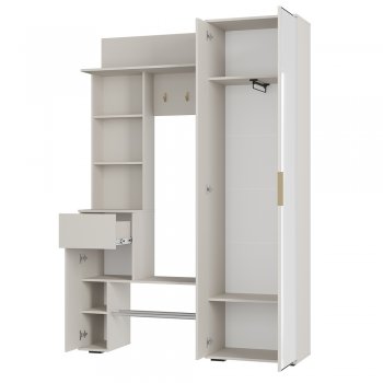 Прихожая Ницца ПР-04 Кашемир (БТС) в Артёмовском - artyomovskij.mebel-e96.ru