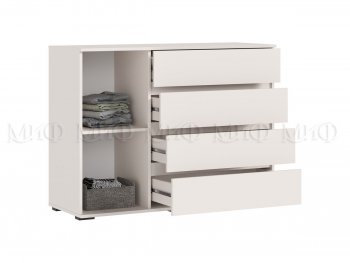 Комод 1 дверь 4 ящика (1200) Норд, кашемир (Миф) в Артёмовском - artyomovskij.mebel-e96.ru