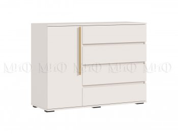 Комод 1 дверь 4 ящика (1200) Норд, кашемир (Миф) в Артёмовском - artyomovskij.mebel-e96.ru