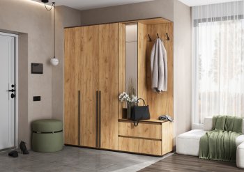 Прихожая Норд+Шкаф 1200, крафт (Миф) в Артёмовском - artyomovskij.mebel-e96.ru