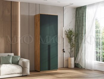 Шкаф 800 мм 2-х ств. Норд крафт/изумруд (Миф) в Артёмовском - artyomovskij.mebel-e96.ru