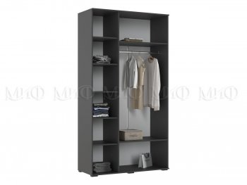 Шкаф 1200 мм 3-х ств. Норд графит/изумруд (Миф) в Артёмовском - artyomovskij.mebel-e96.ru