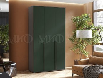 Шкаф 1200 мм 3-х ств. Норд графит/изумруд (Миф) в Артёмовском - artyomovskij.mebel-e96.ru