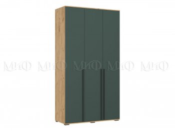 Шкаф 1200 мм 3-х ств. Норд с антресолью дуб крафт/изумруд (Миф) в Артёмовском - artyomovskij.mebel-e96.ru