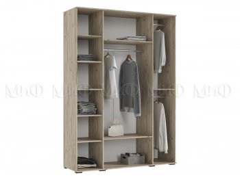 Шкаф 1600 мм 4-х створчатый Норд с антресолью,крафт серый/кашемир (Миф) в Артёмовском - artyomovskij.mebel-e96.ru