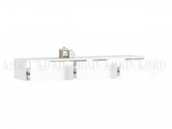 Стенка Норд-2 белый глянец (Миф) в Артёмовском - artyomovskij.mebel-e96.ru