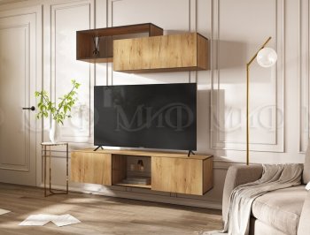 Стенка Норд-1 дуб крафт (Миф) в Артёмовском - artyomovskij.mebel-e96.ru