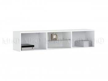 Стенка Норд-1 белый глянец (Миф) в Артёмовском - artyomovskij.mebel-e96.ru