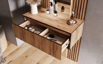 Тумба с зеркалом Норд (Миф) в Артёмовском - artyomovskij.mebel-e96.ru