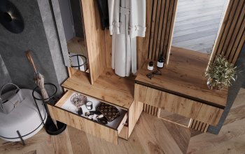 Шкаф 800+Тумба с зеркалом Норд (Миф) в Артёмовском - artyomovskij.mebel-e96.ru