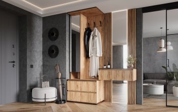 Прихожая+Тумба с зеркалом Норд (Миф) в Артёмовском - artyomovskij.mebel-e96.ru