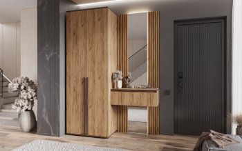 Шкаф 800+Тумба с зеркалом Норд (Миф) в Артёмовском - artyomovskij.mebel-e96.ru