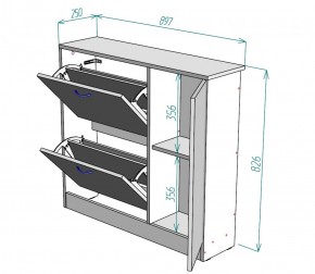 Обувница W31 (ДСС) в Артёмовском - artyomovskij.mebel-e96.ru