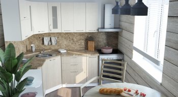 Кухонный гарнитур Ольга оптима 3 1500х1800 мм (Герда) в Артёмовском - artyomovskij.mebel-e96.ru