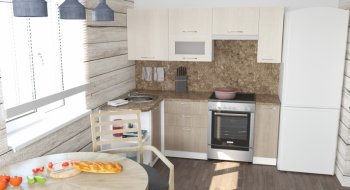 Кухонный гарнитур Ольга прайм 2 1300х2100 мм (Герда) в Артёмовском - artyomovskij.mebel-e96.ru